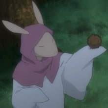 ウサギ顔の妖怪