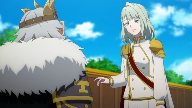 王様、お祝いする。