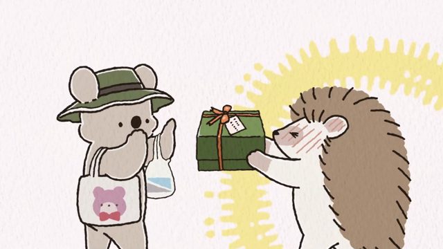 刺蝟先生与无尾熊