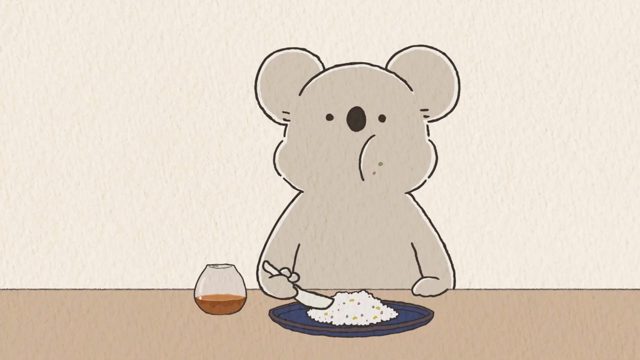 总觉得想吃点什么，忍不住一直打开冰箱的无尾熊／本来还想留着作备餐，结果全都被无尾熊吃光了／完全停不下来的无尾熊
