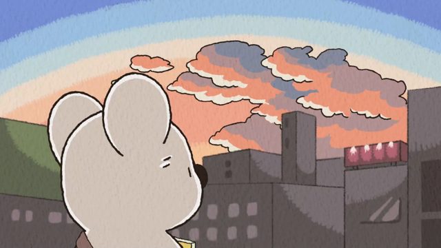 睡醒头发乱翘的无尾熊／沉醉在余韵里的无尾熊