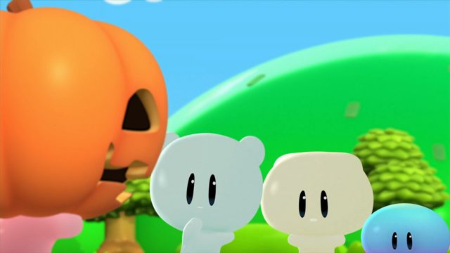 ハロウィンでお菓子ゲットだるん♪ [AI翻译]